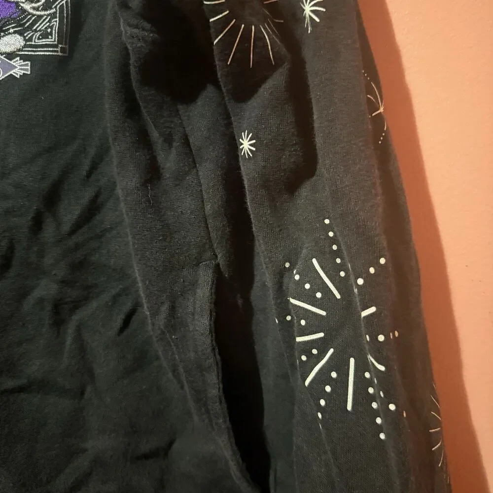 3/$15 Disney 100 Anniversary Sweater XS Extra Small Black Full Zip Hooded
